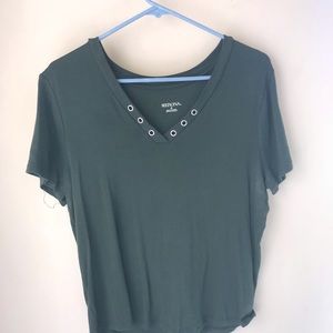Dark green short sleeve